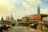 Palace Wall Art - The Bacino, Venice, With The Dogana, The Salute And The Doge's Palace